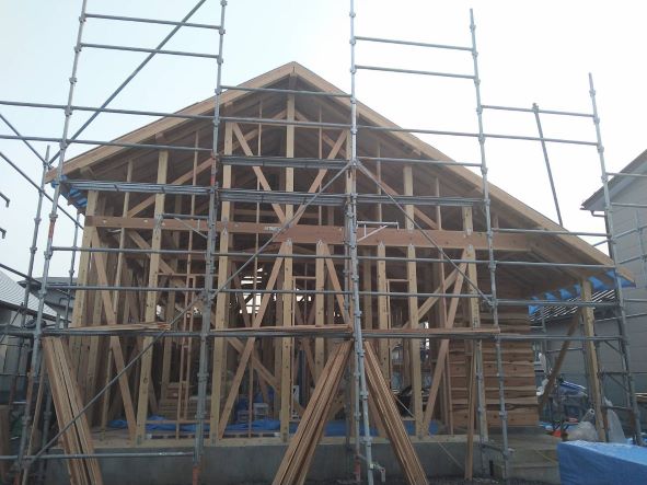 建築途中の素敵な平屋です！ 画像