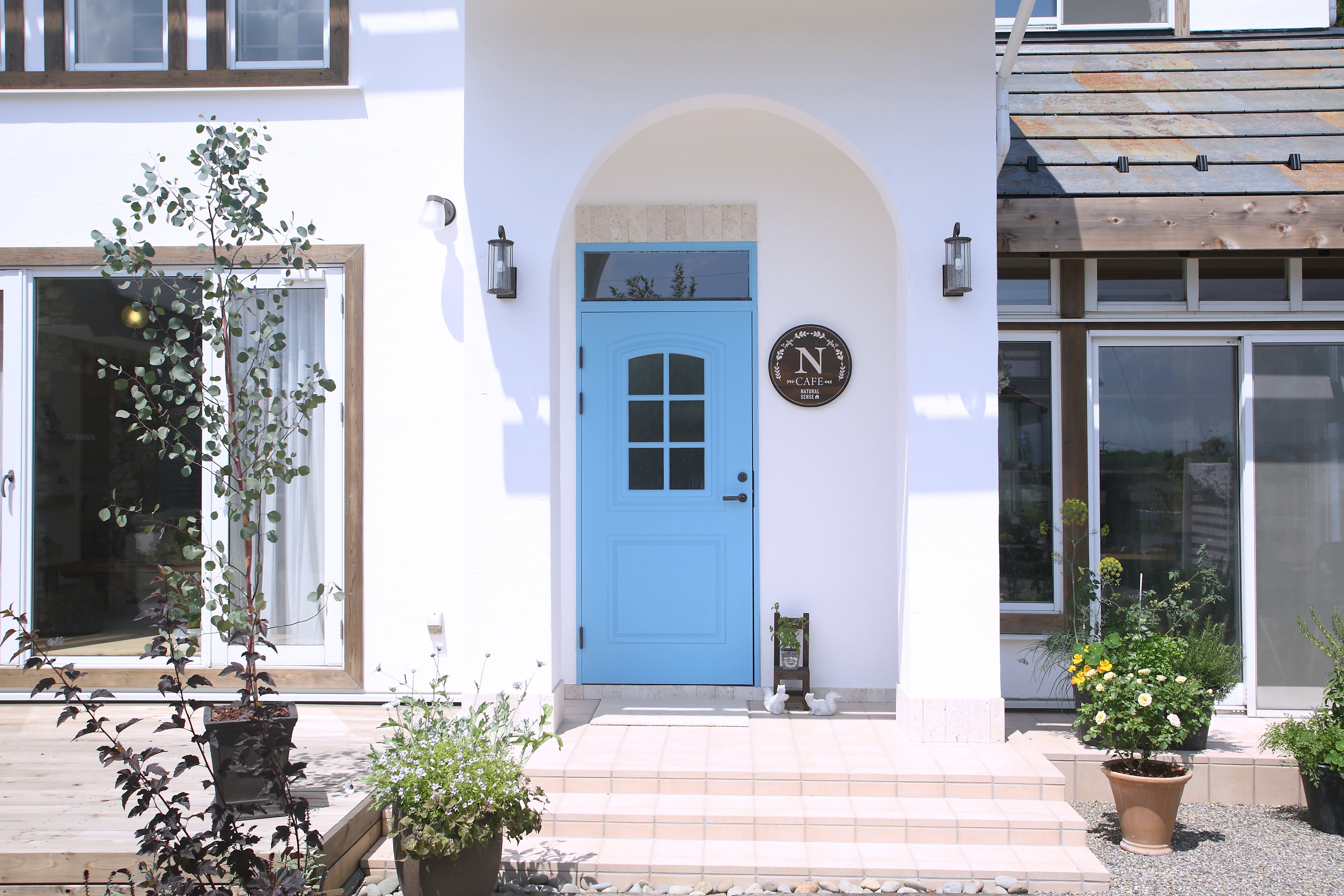 アールの壁 画像