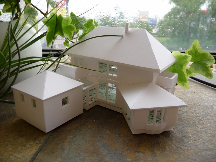 奥州市杉ノ堂に新ショールームを建設！完成模型を作成しています！！ 画像