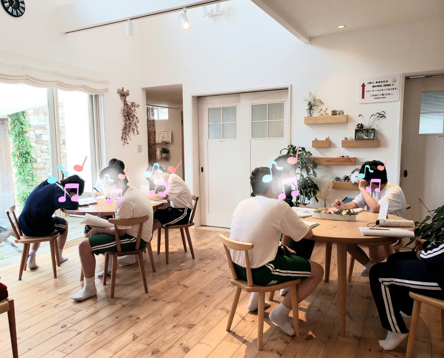 中学生のみなさんと学ぶ時間をいただきました 画像