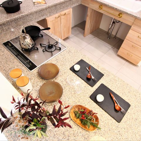 天然石のキッチンは自由自在！ アイキャッチ画像