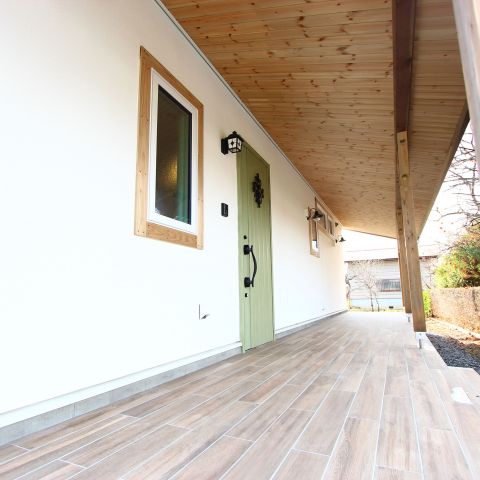 カバードポーチのある家事楽動線&7.5帖玄関土間収納のお家 アイキャッチ画像