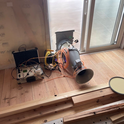 全棟気密測定を実施しています。 アイキャッチ画像