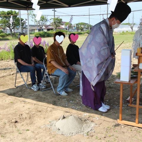 新入社員！祐ブログ①「地鎮祭に行ってきました！」 アイキャッチ画像